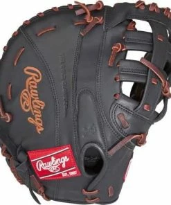New Rawlings Gamer Softball Glove Series 12.5 Inch RHT Black/Brown