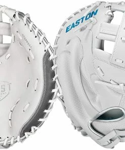 New Easton Ghost Tournament Elite Fastpitch Softball Catcher Mitt 34" RHT White